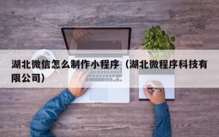 张家口湖北微信怎么制作小程序（湖北微程序科技有限公司）